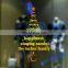 Fancy 58*40cm Golden Christmas Letters Tree Shape Removable Wall Stickers for Window and Room