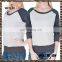big O neck raglan sleeve womens fleece sweatshirts 80%cotton 20%polyester fleece with brushed fashion sweatshirts