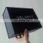 Luxury Black Fancy Paper Cardboard Gift Folding Design Boxes With White Logo For Packing Clothes