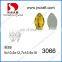 Horse eye shaped sew on flat back crystal stones for clothing