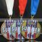 Promotion cheap custom metal sport medals with ribbon