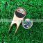 Wholesales Blank meatal Golf Divot Custom Repair Tool with logo Ball Marker