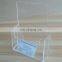 Clear single pocket pmma document stand plexiglass magazine display rack acrylic document display rack