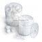 Round clear PMMA cotton storage box plexiglass cotton box acrylic cotton swab box