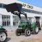 100HP 4WD farm tractor with front end loader and backhoe