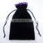 Various colors satin lined velvet pouches/velvet dice bag