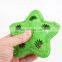 Rubber star shape pet toy treat food dispensing toy for dog