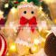 Yarncrafts gingerbread man soft toy hand crochet christmas pillow for kids gift
