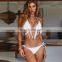 Highly Elastic Tassel Neon Bikini Woman Sexy Push Up Swimsuit Solid Bright Micro Swimsuit 2019 Two-Piece Summer Mermaid