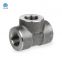 High Pressure Forged Steel Pipe Fitting/ ASME B16.11  Equal Tee