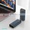 Small Hand Size Luxury Lightning Micro Type C Input 2 USB Output Metal Portable Power Bank 10000mAh with Digital Display
