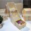 Drawer style Solid Pine Wood Storage Box Accept OEM