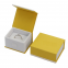 Texture paper jewelry box for ring and necklaces with custom logo price