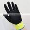 Sunnyhope Gloves construction work Nitrile gloves 13G polyester with sandy nitrile palm coated