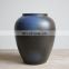 Contemporary Hand Painted Matt Black Ceramic Flower Vase Factory