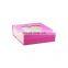 Nice pink color paper gift box for Valentine's Day with heart shape clear window