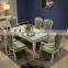 European design luxury classic solid wood 6 chair mesas dining table sets