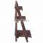 3 Tier Folding Wood Flower Pot Shelf Stand Wooden Display Rack Indoor Outdoor Garden