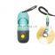 wholesale flashlight drawstring leather rubber fabric printed biodegradable custom private pet dog poop bag dispenser