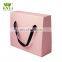 Luxury wholesale rigid cardboard wedding paper gift handle bag custom logo