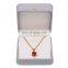 Multifunctional Pu Leather Gery Color Ring Earrings Necklace Pendant Box