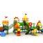 Preschool custom kids outdoor playground equipment plastic slide for kids