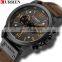Curren 8314 Luxury sport men quartz watches leather strap functional water-resistant stylish men wrist watch steel
