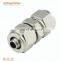 PU 1/4 union straight quick connect air press fitting connection copper gas pipe connector
