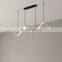 Golden LED Chandelier Nordic Modern Pendant Lamp Living Room Hanging Light