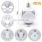 30/45/60W Led Lamp E27 Led Bulb Ceiling Fan Lampada Led Light 220V Foldable Fan Blade Angle Adjustable Led Bulb E27