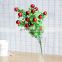 Hot Sold Plastic Small Bundle Flower Arrangement  Decoration Artificial Simulation Red Fruit Flower 