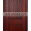 Exterior Solid Core Wooden Solid Wood Door with Tempered Glass Single Entry Glass Wood Door