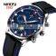 NIBOSI 2503 Sport Chronograph MensWatches Top Brand Luxury Quartz Clock Waterproof Luminous Silicone Watch Men Relogio Masculino