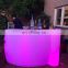 plastic light up led cocktail table LED bar nightclub furniture waterproof modern LED portable bar counter for sale