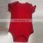 100% Cotton Plain Color Unisex Short Sleeve Baby Bodysuits Wholesale New Born Baby Clothes