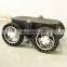 stable transportation robot tank chassis with four rubber wheels