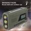 Portable Solar Radio, Emergency Radio with Crank, Dynamo DAB/FM Radio,4500mAh Rechargeable Powerbank,Bluetooth Speaker,USB Phone Charger,LED Flashlight & Reading Light,SOS Alarm,Camping,outdoor