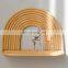Hot Sale Decorative Rainbow rattan wall shelf, wicker nursery shelf rack Wholesale Vietnam Supplier