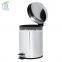 Stainless Steel Mirror Garbage Bin With Separate Bucket Trash Bin