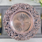 Factory Wholesale Modern Elegant Non Disposable 14.5 Inch Gold Plastic Charger Plates For Wedding Party