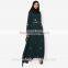OEM Supply Women Fashion Maxi Dress Design Long Sleeve Muslim Clothing Abaya Fashion D243