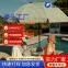 Windproof retro outdoor umbrella garden terrace parasol sun beach umbrella suitable for restaurant swimming pool