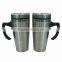 450ml unbreakable double wall stainless steel travel mug