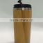 Mlife hot sell on Alibaba banboo outer and stainless steel inner water bottle