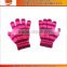 Factory wholesale latex cheap kids gloves,lovely striped acrylic knitting gloves,mini baseball gloves