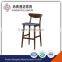 Cheap used commercial wooden counter height outdoor bar stools with backs