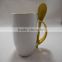 wholesale sublimation ceramic mug with spoon with customized logo                        
                                                Quality Choice