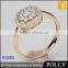 Fashion Design Jewelry ring pave setting 925 sterling silver ring set wholesale