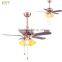 36 Inch Wood Blades Ceiling Fans With Light