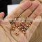 JS1223 Wholesale hot sale black silver rose gold gold metal rondelle spacer beads